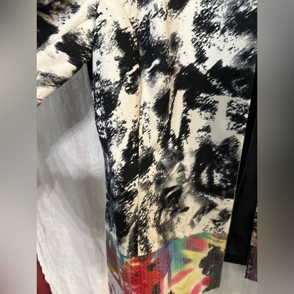 Chico’s Size 2 Geisha Girl Jacket Sequin embellishments around neck and edge - Picture 11 of 17